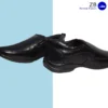 Black Man's leather formal shoes with polished finishing
