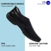 Black Man's leather formal shoes with polished finishing 07