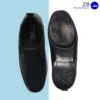 Black Man's leather formal shoes with polished finishing